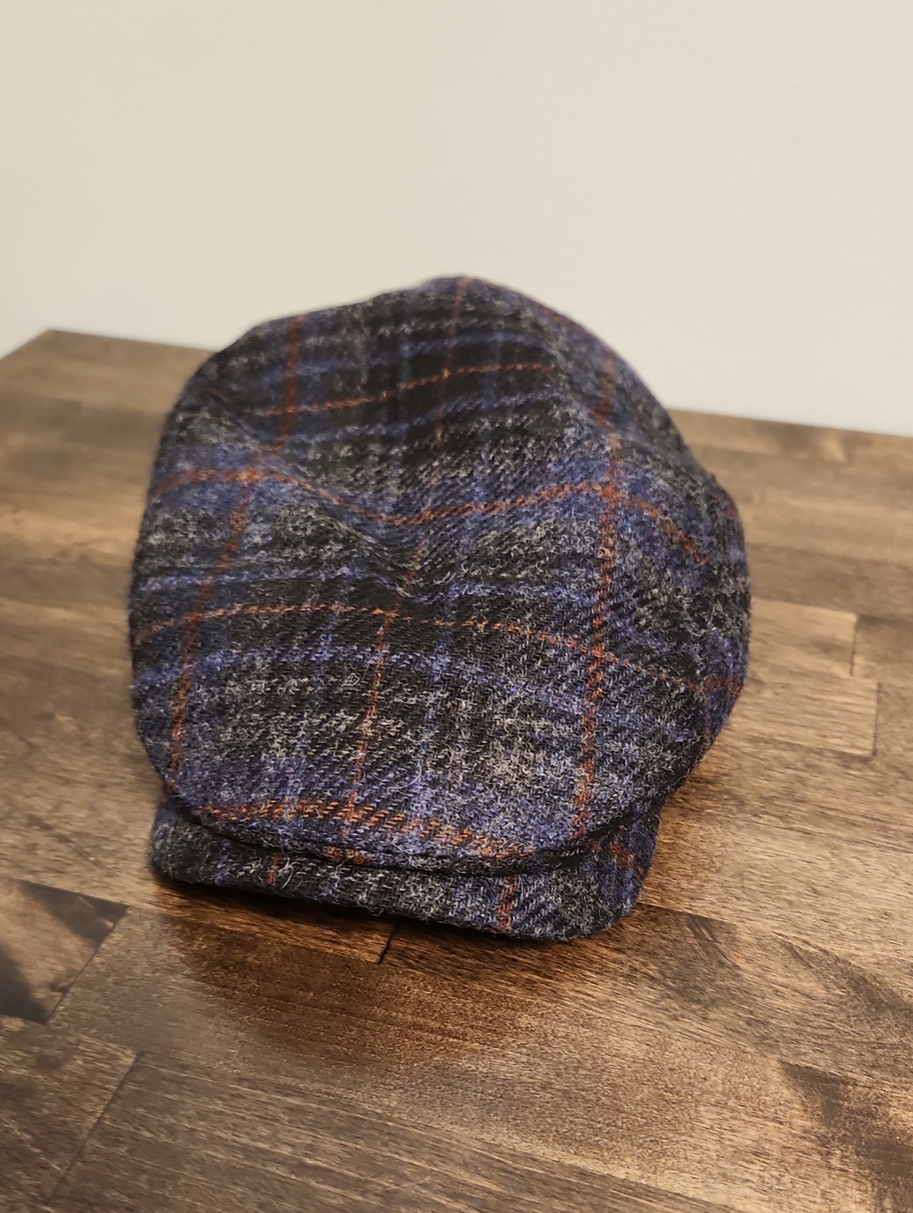 Wigens Plaid Wool Newsboy Golf Cap / Hat - Amanda Christensen